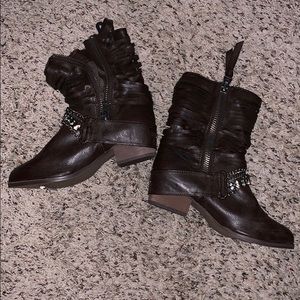 Buckle “cowgirl” boots